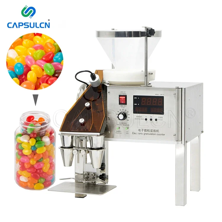 CDR-5A Lab Scale Small Semi Automatic Vibrating Sweets Gummy Candy Counter Softgel  Tablet Counting Machine