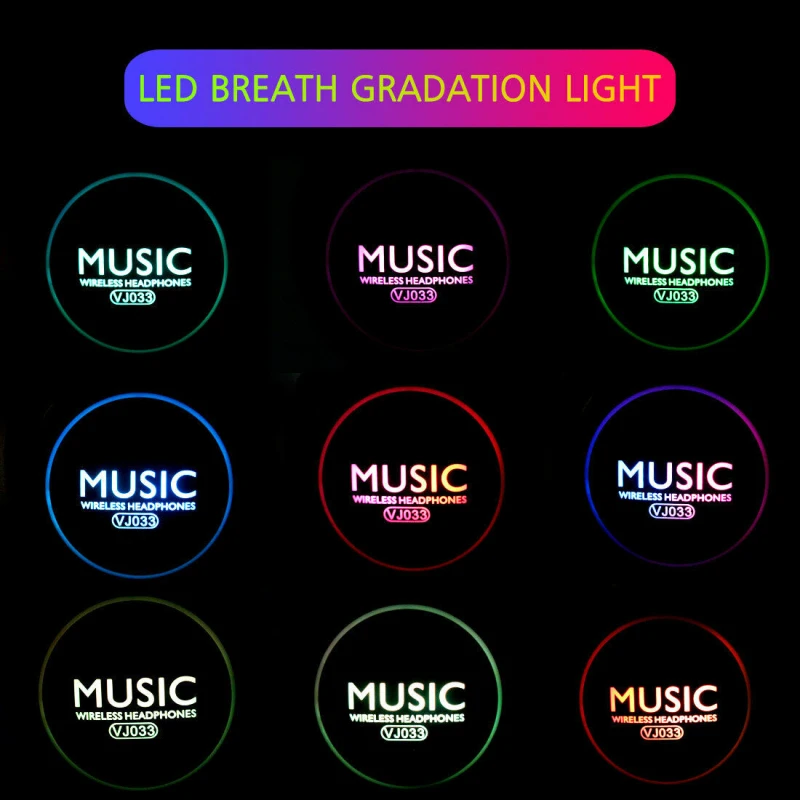 8228uwu7260 Headphones Wireless Headset Earbuds with Microphosic Foldable Adjustable Earphone