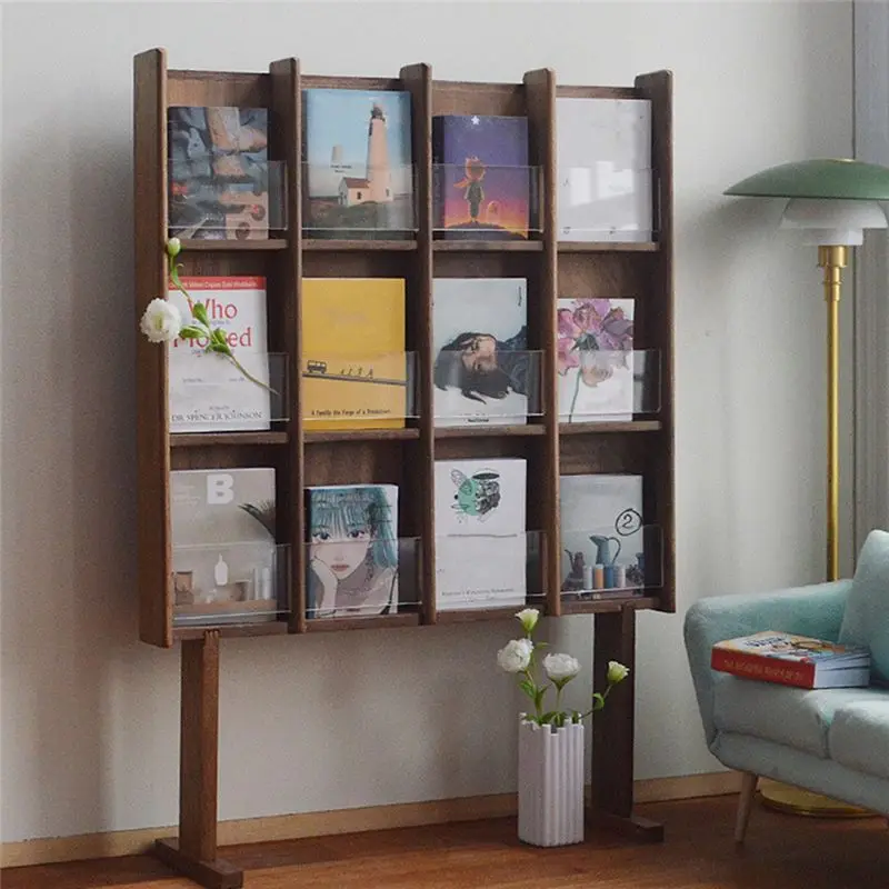 ABJV 1/6 مقياس دمية مصغرة Bookrack حامل صحف الأثاث لباربي ، Blyth ، BJD دمية الملحقات ، B #1