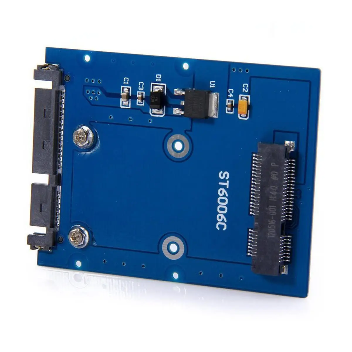 JavicTech Slim Type Mini PCI-E mSATA SSD to 2.5" SATA 3.0 22pin 6Gbps  HDD Adapter Hard Disk PCBA SATA