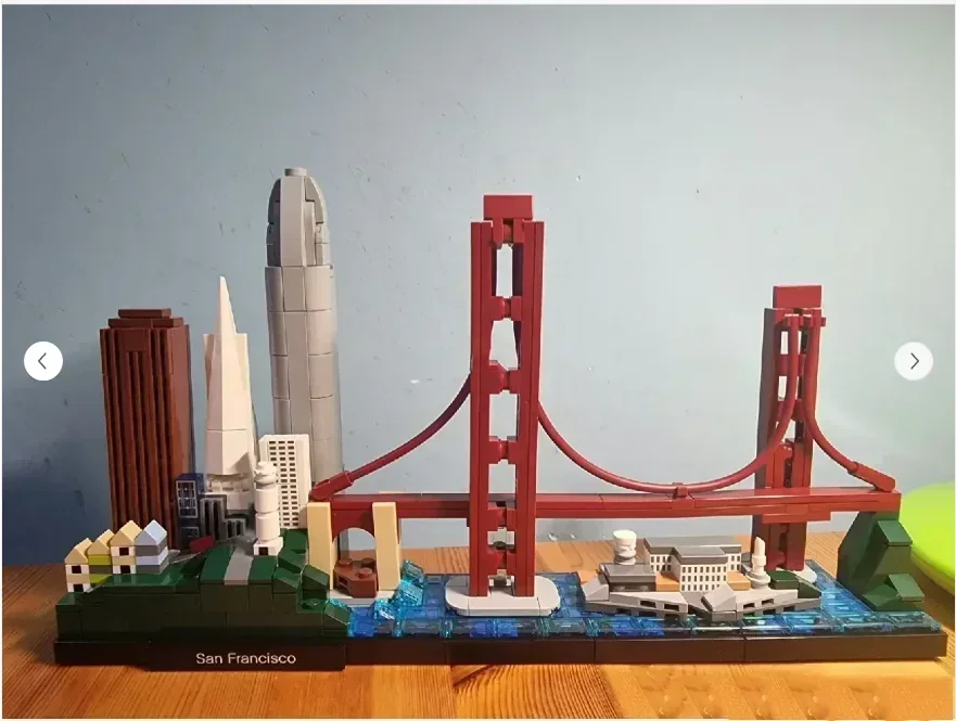 In Stock Architecture - San Francisco decan and Children's archecture, Brick Toys, ศิลปะ, ของตกแต่งบ้าน, ของขวัญ, 21043