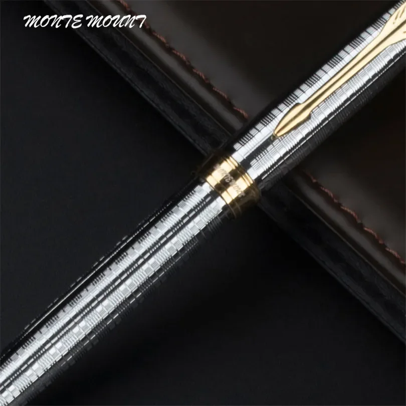 Metal Ballpoint Pen 0.7mm Blue Luxury Custom Advertising Ball Pen for School Gift Set Student Stationery Office Supplies