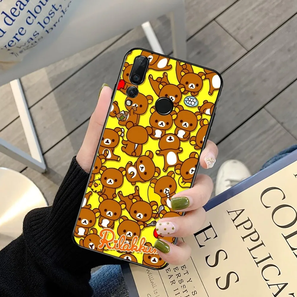 R-Rilakkuma Phone Case For Huawei Y9 6 7 5 Prime Enjoy 7s 7 8 plus 7a 9e 9plus 8E Lite Psmart Shell