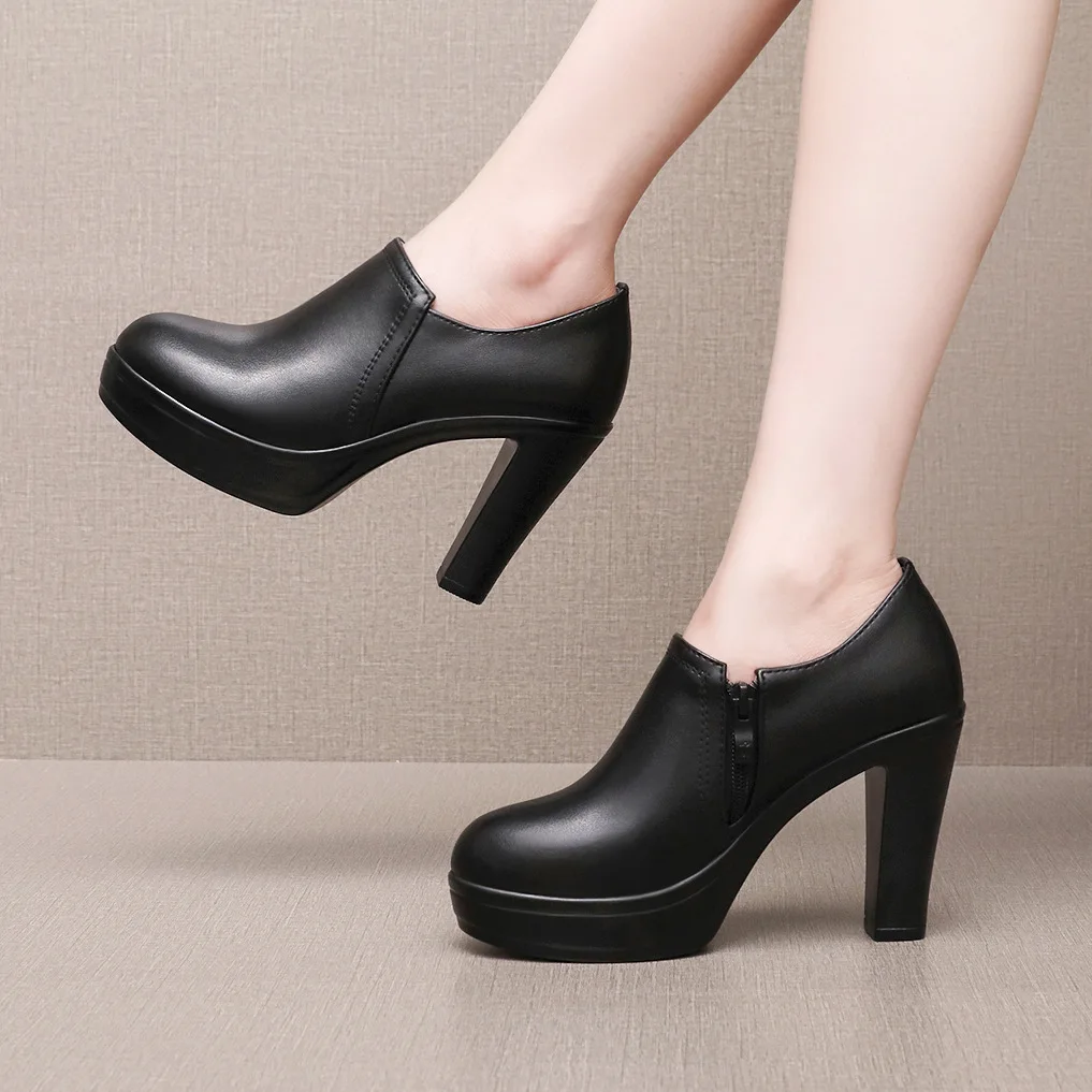 

Women Heels Shoes Woman Wedding Shoes Loafers Mary Jane Leather Ladies Shoes Platform Heels Luxury Pumps Designer Heels 33-43