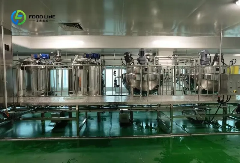 Customized automatic ketchup making machine processing plant capacity 1-10 tons production line