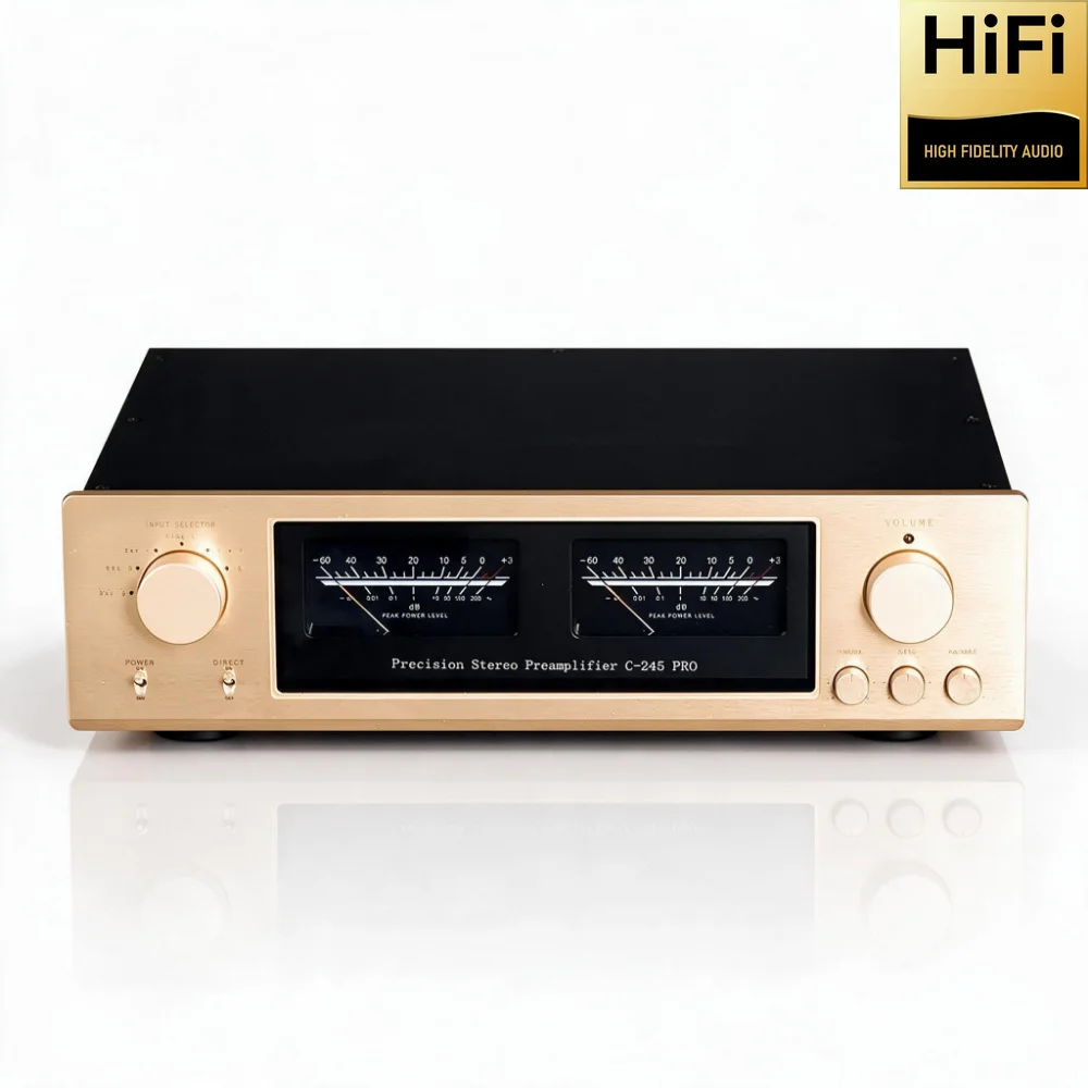 CHUBAN Reference Accuphase C-245PRO Fully Balanced Tone Preamplifier, Hi-Fi Class A Home Audio, with Remote Control