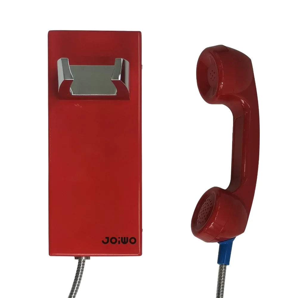 Joiwo VoIP Emergency Red Wall Telephone Preprogrammed SOS auto dial telephone JWAT205