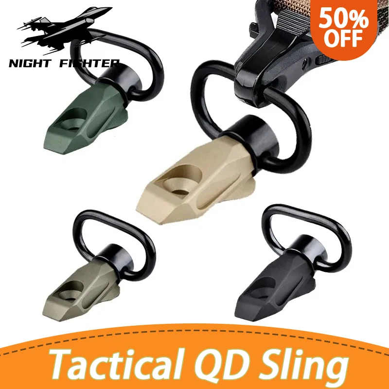 QD Sling Gun Buckle Tactical Air Gun Quick Installation Rotating Strap Button Hunting Weapon Accessorie For 20 mm Rail Wadsn