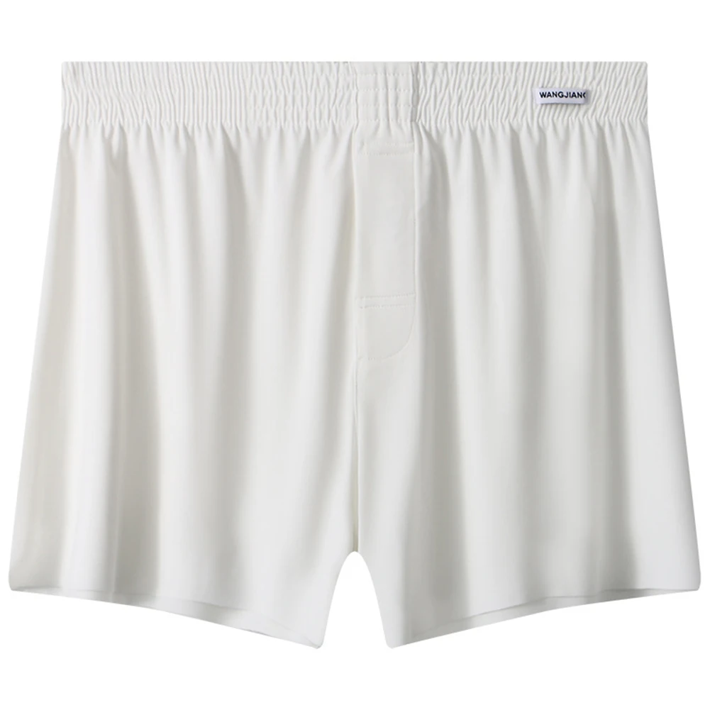 

Comfortable Homewear Underwear Boxer Breathable L M White Men Boxer Shorts 24 Spandex Material 76 Polyamide Fabric