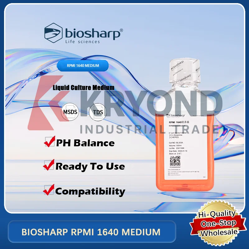 

BIOSHARP RPMI 1640 MEDIUM Liquid Cell Culture Medium for Growth and Maintenance of Various Cell Lines Original Product