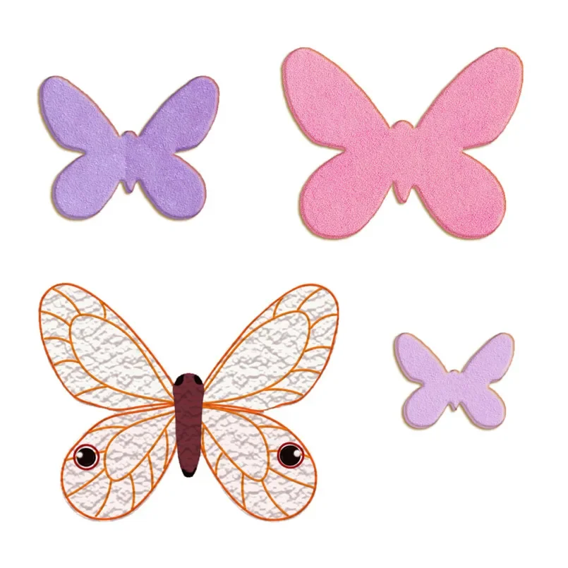 Four Specifications Cartoon Insect Rose Crystal Eye Butterfly,Plastics Mould,Cake Fondant Tool,Cookie Sushi and Fruits Cutters