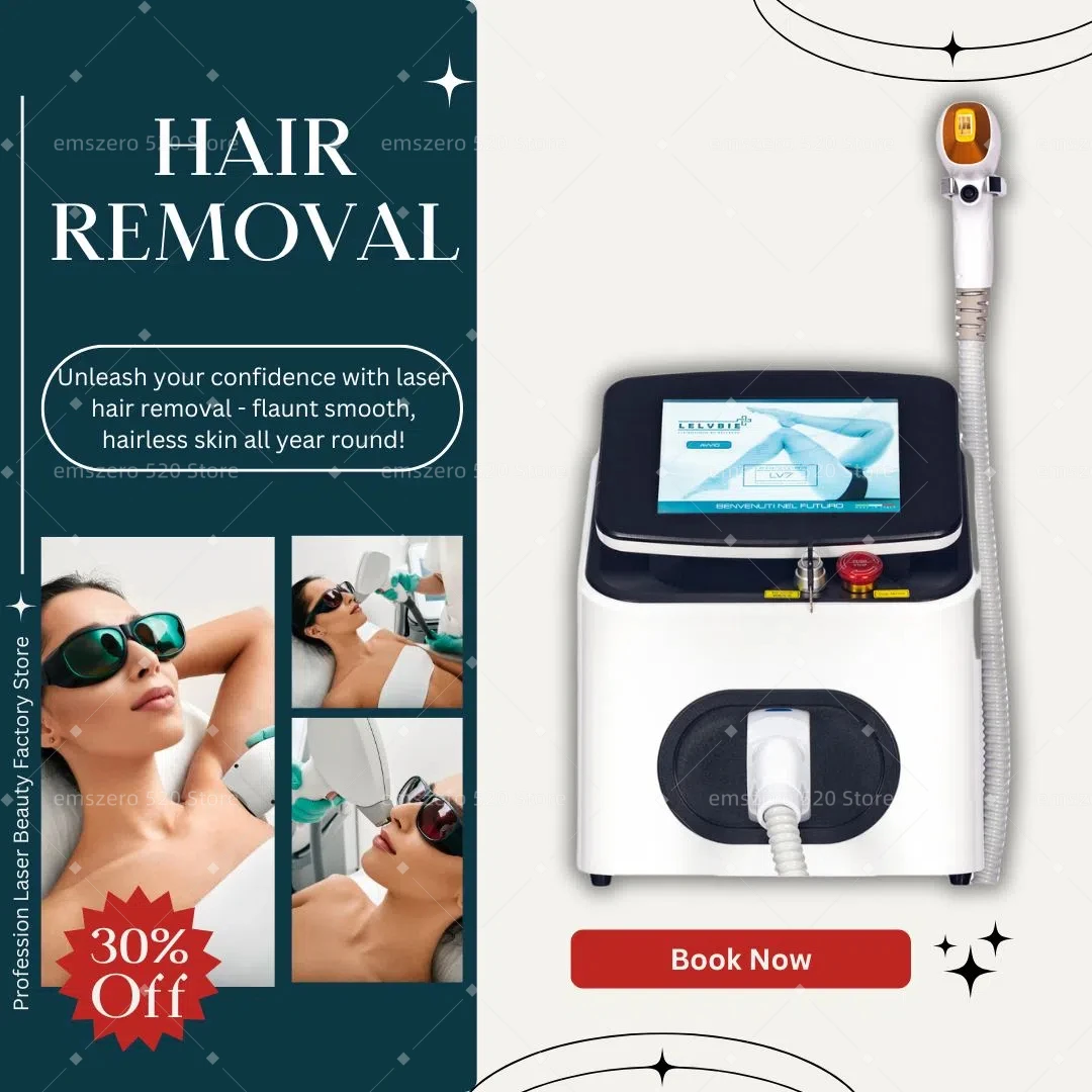 

Diode Laser Hair Removal Machine 3 Wavelength 755 1064 808nm Laser Ice Platinum Permanent Painless Hair Removal Alexandrit