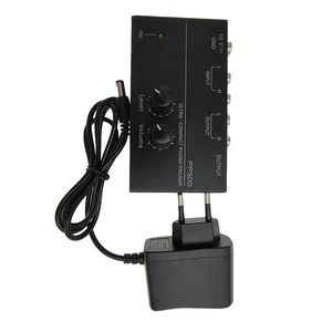 PP500 Preamplifier Phono Preamp, ultra compacto amplificador de áudio com nível Volume Control, Turntable entrada, saída RCA, 1/4 ''TRS Out 10 principais vendas controlador de volume rca - №7