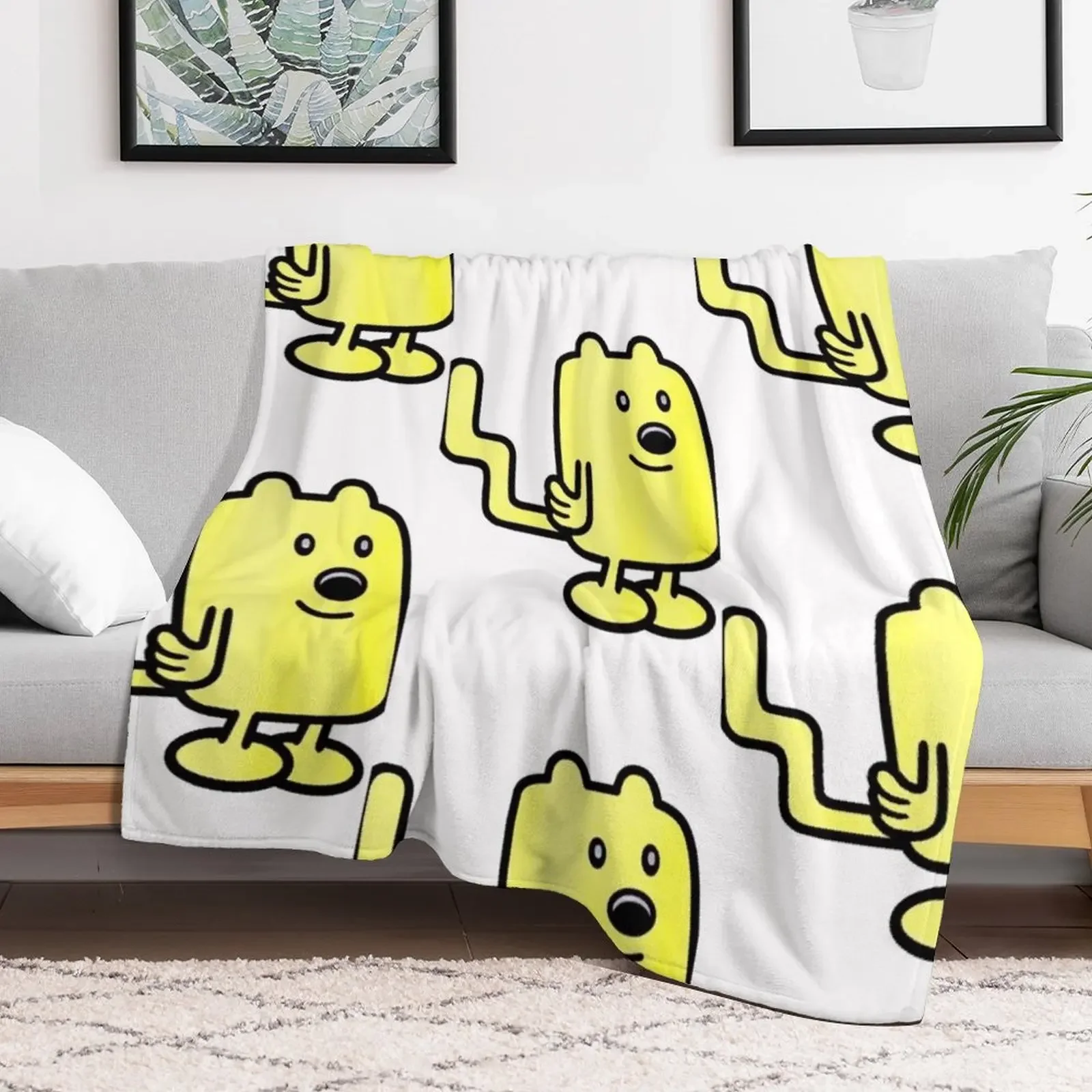 Wow Wow Wubbzy Throw Blanket for winter Hairy Extra Large Throw Blankets For Sofas Blankets