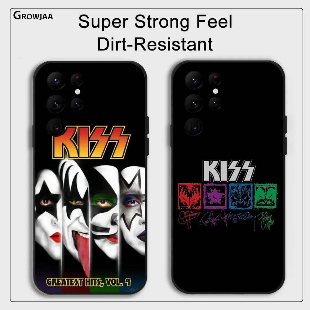 

K-KISS Band Rock Roll Phone Case For Samsung Galaxy S24 Ultra S22 S23 Ultra S21 S20 5G Protective Silicone TPU Funda