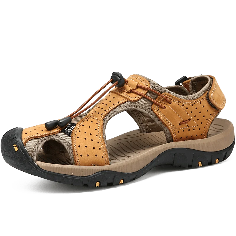 2024 Summer New Arrival Leather Men's Shoes Large Size Men's Sandals Fashionable Sandals Slippers in Size 38-47