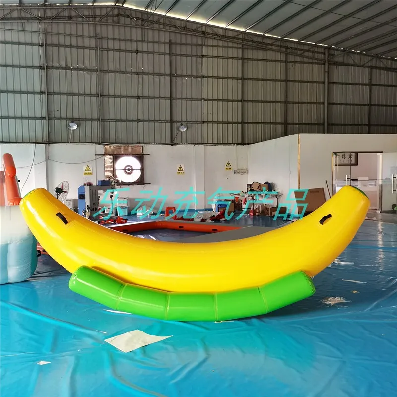 Customized Children's Inflatable Float Seesaw Banana Boat Water Park Props