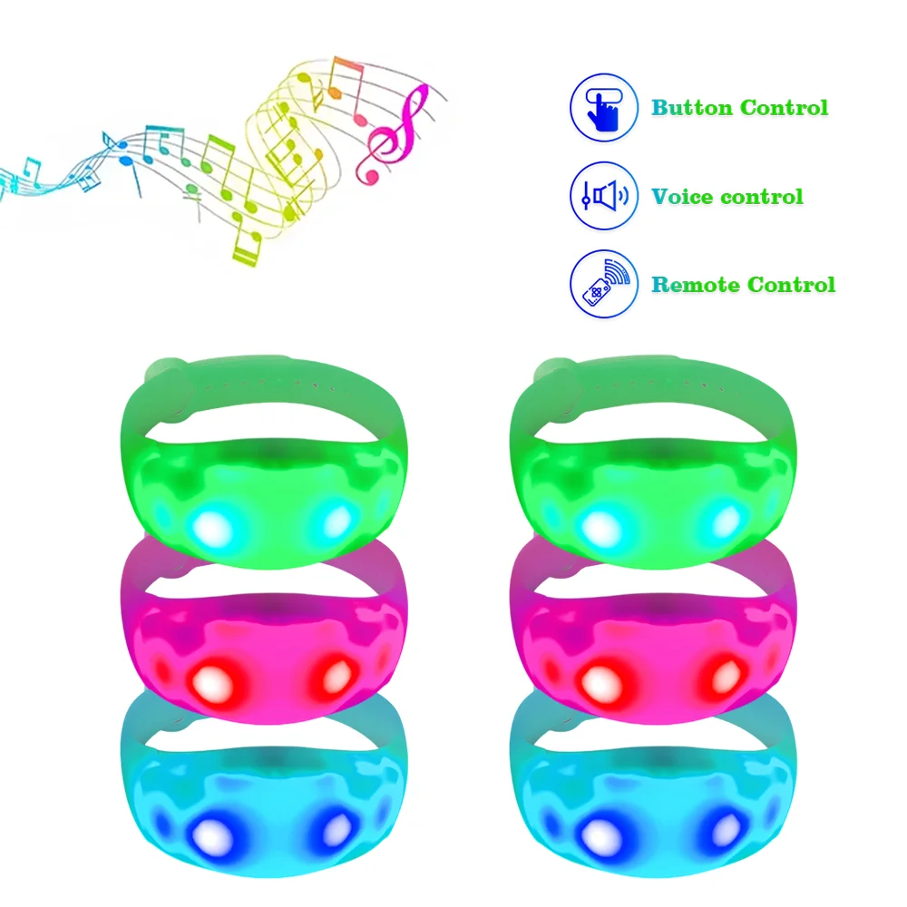 

Personalized Wedding Luminous Plastic Bracelet Battery Charging Luminous Wristband