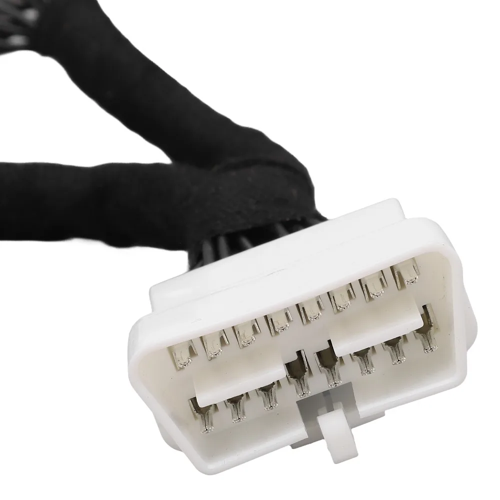 Professional 16Pin OBD2 Splitter Cable ABS 0.15m OBD2 Y Cable Universal OBD2 Extension Cable Auto Shop