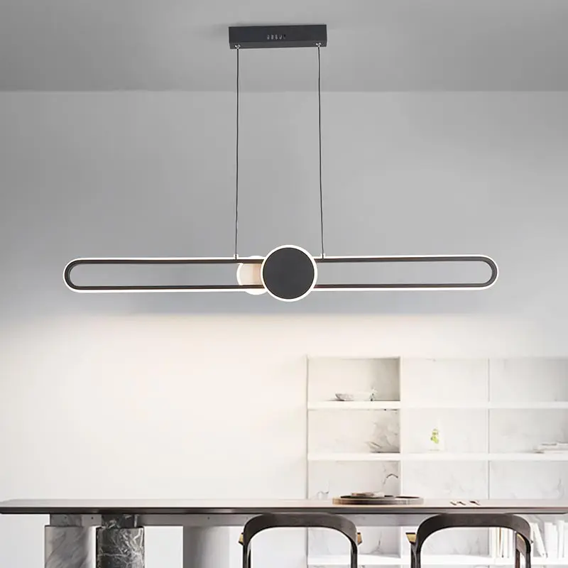 Modern Dining Room Decoration Led Home Appliances Ceiling Pendant Light Fixtures Living Room Hanging Lamps Remote Control Lustre