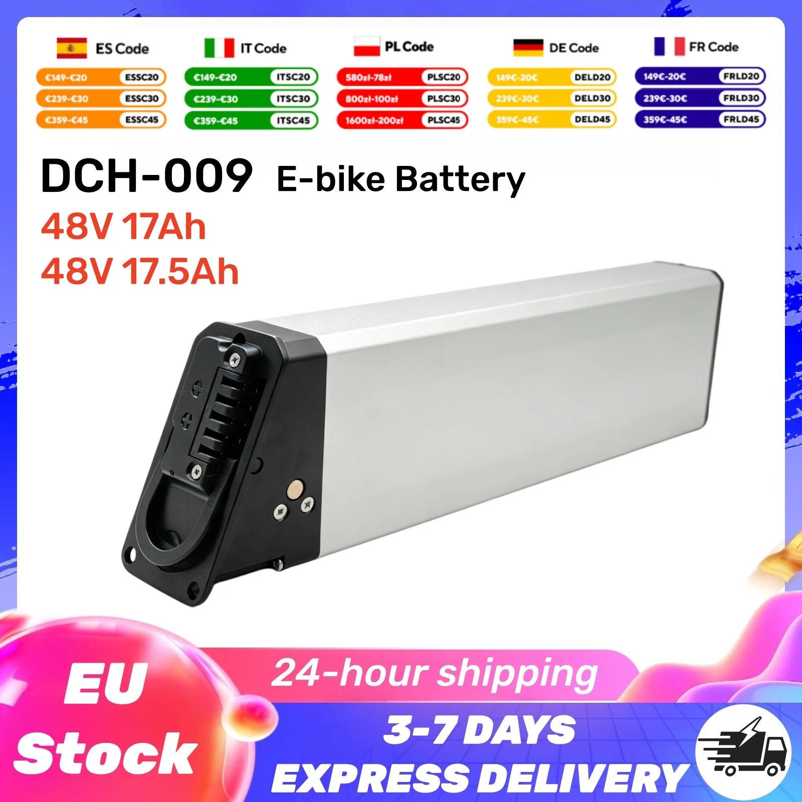 48V 17,5Ah 17Ah Eingebauter E-Bike-Akku für MATE X Polarna M5 M6 CMACEWHEEL RX20 TESGO Hummer Pro Lankeleisi X3000plus Ersatzakkus