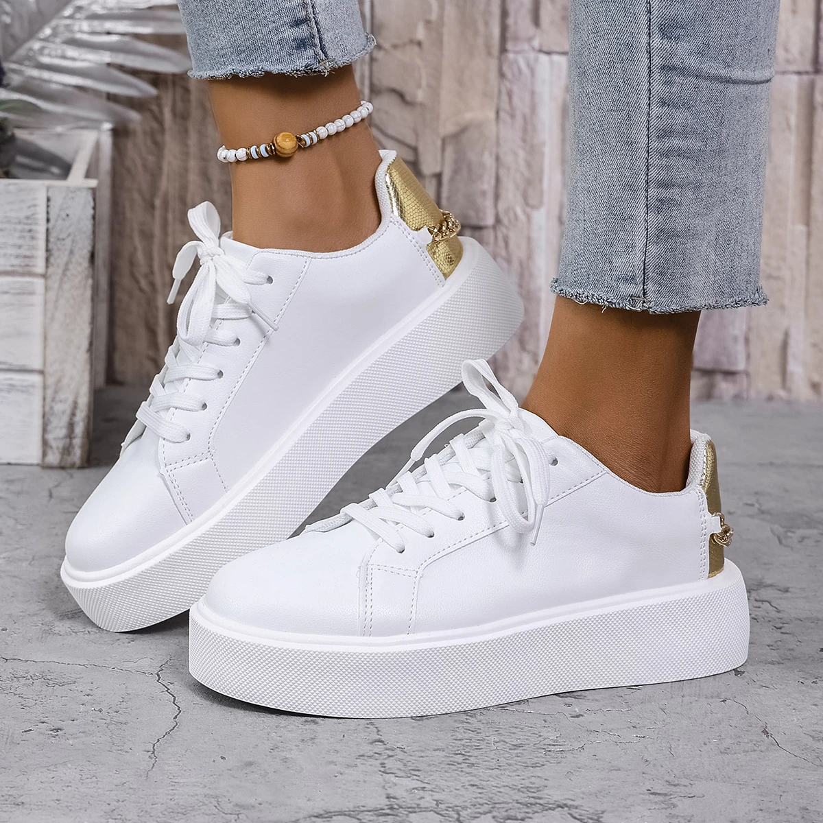 Tüm Mevsimler Unisex Spor Ayak - Sneakers Fashion Women incelemesi ve fiyatı