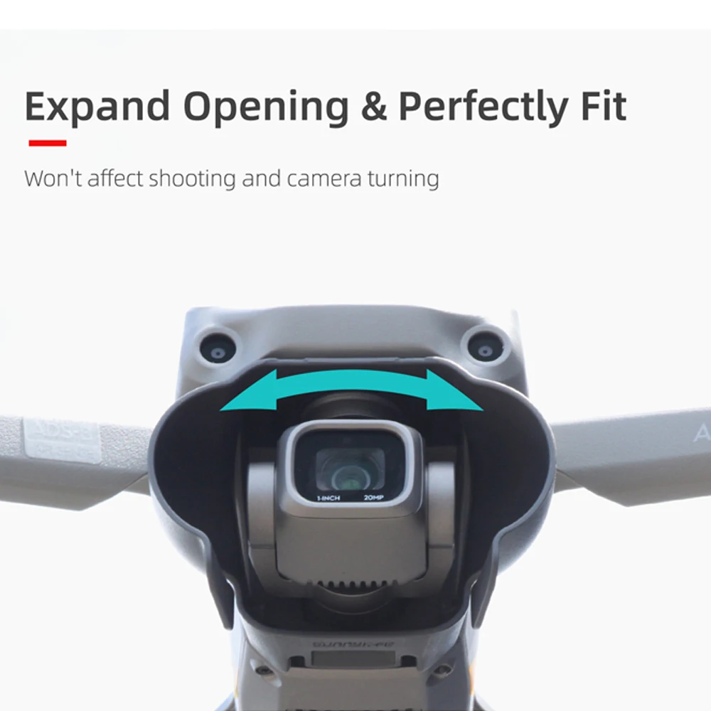 Sunnylife غطاء للعدسات ل DJI Air 2S الطائرة بدون طيار Gimbal عدسة هود المضادة للخدش كاميرا الحرس ظلة عدسة حامي غطاء ل Mavic Air 2