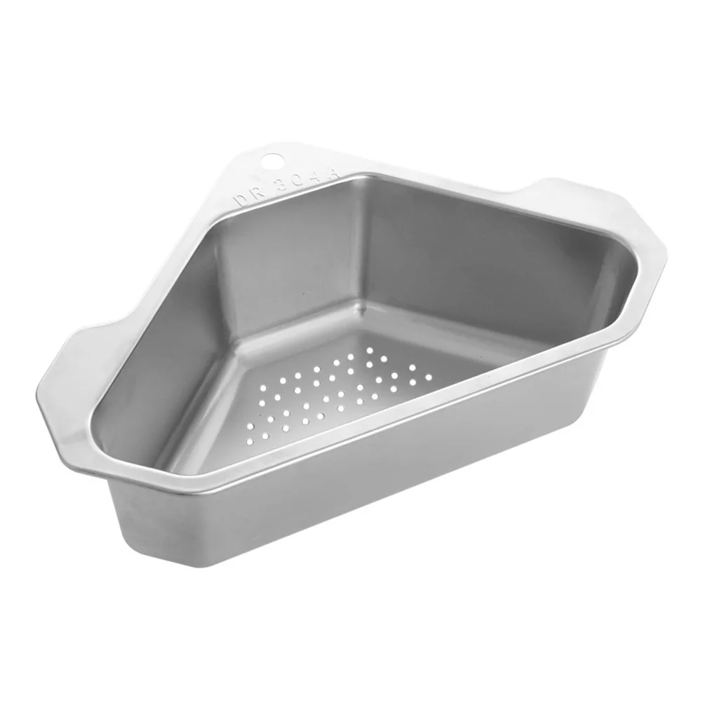 

Triangle Drain Basket Drainage Rack Filter Water Stainless Steel Triangular Sink Leftover Strainer