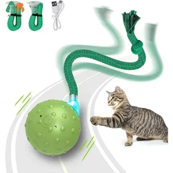 ATUBAN Upgrade Interactive Cat Toys Ball,Motion Activated Electric Rolling Ball Toys for Cats/Kitty, Pets Smart Automatic Teaser