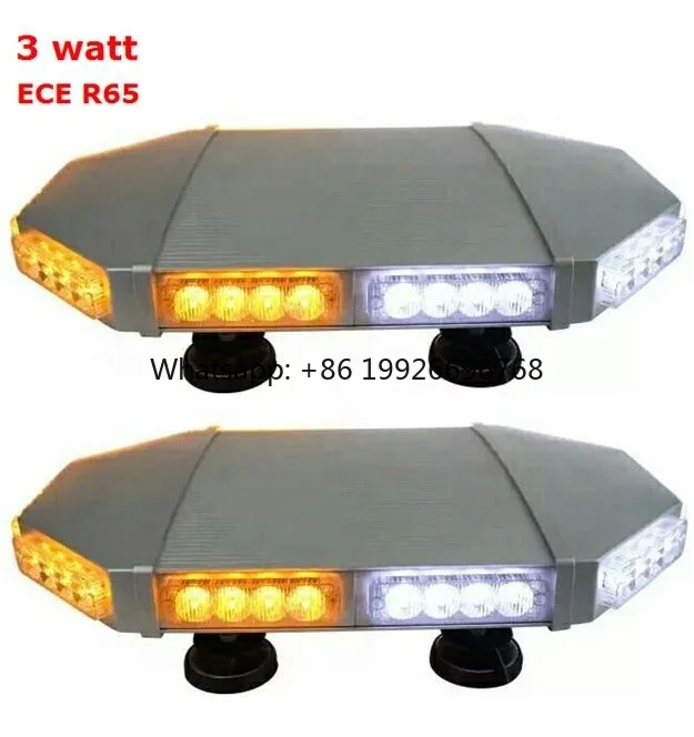 

High Bright 3 Watt Magnetic Mount Led Mini bar Light Led Strobe Beacon Recovery Tow Wreck Truck Roof Top Magnet Mout Beacon