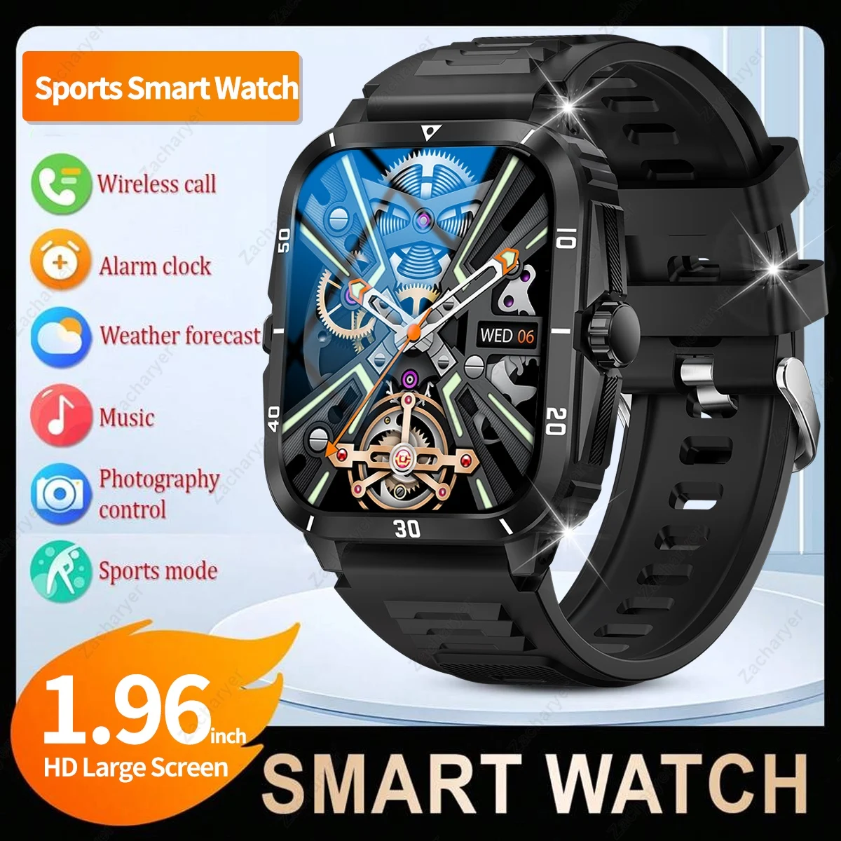 HOT Smart watch, wireless communication, application control, multi-motion mode, fitness monitoring