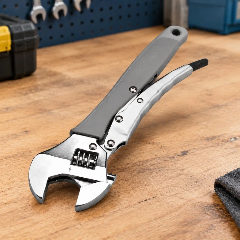 Durable Carbon Steel Adjustable Wrench 30-33mm Jaw for Mechanical Maintenance and Workshop Use