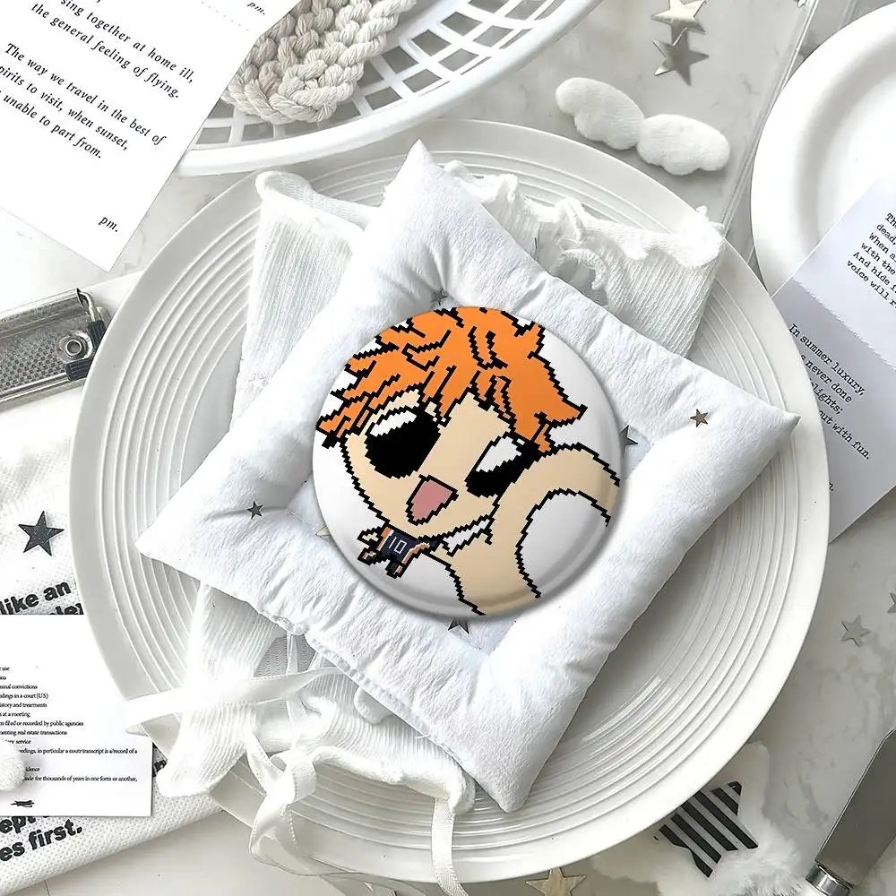 أمين H-Haikyuu شارات شارات الكرتون دبابيس مستديرة على ظهره سترة الاكريليك زر دبابيس جمع الهدايا