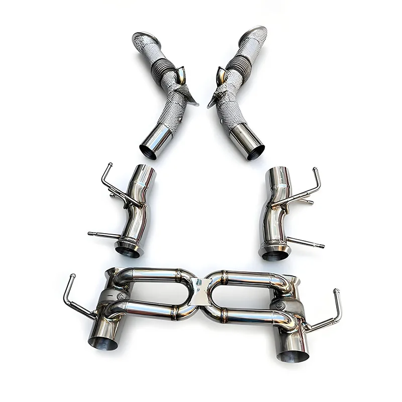 OEM Full Exhaust for  SF90 V8 3.9T 2019-2023 High Quality Heat Shield No cat Downpipe and Stainless Steel Catback