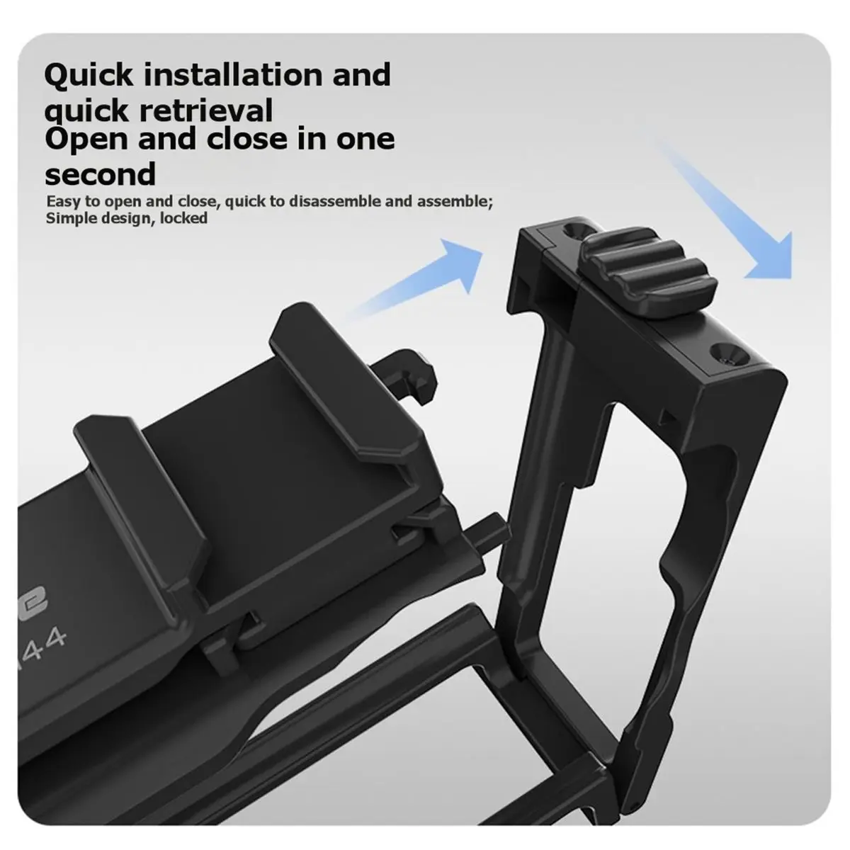 

AT33 Sunnylife for DJI OSMO Action 6 2in1 Camera Cage Protective Case Cage Cold Shoe 1/4" Hole Quick Release Frame for Action6