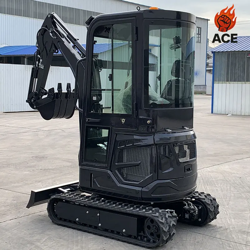 Free Shipping 1 Ton 2ton Mini Excavator Machine Engine Small Digger Cheap Mini Excavators Micro Excavator With Customized Color
