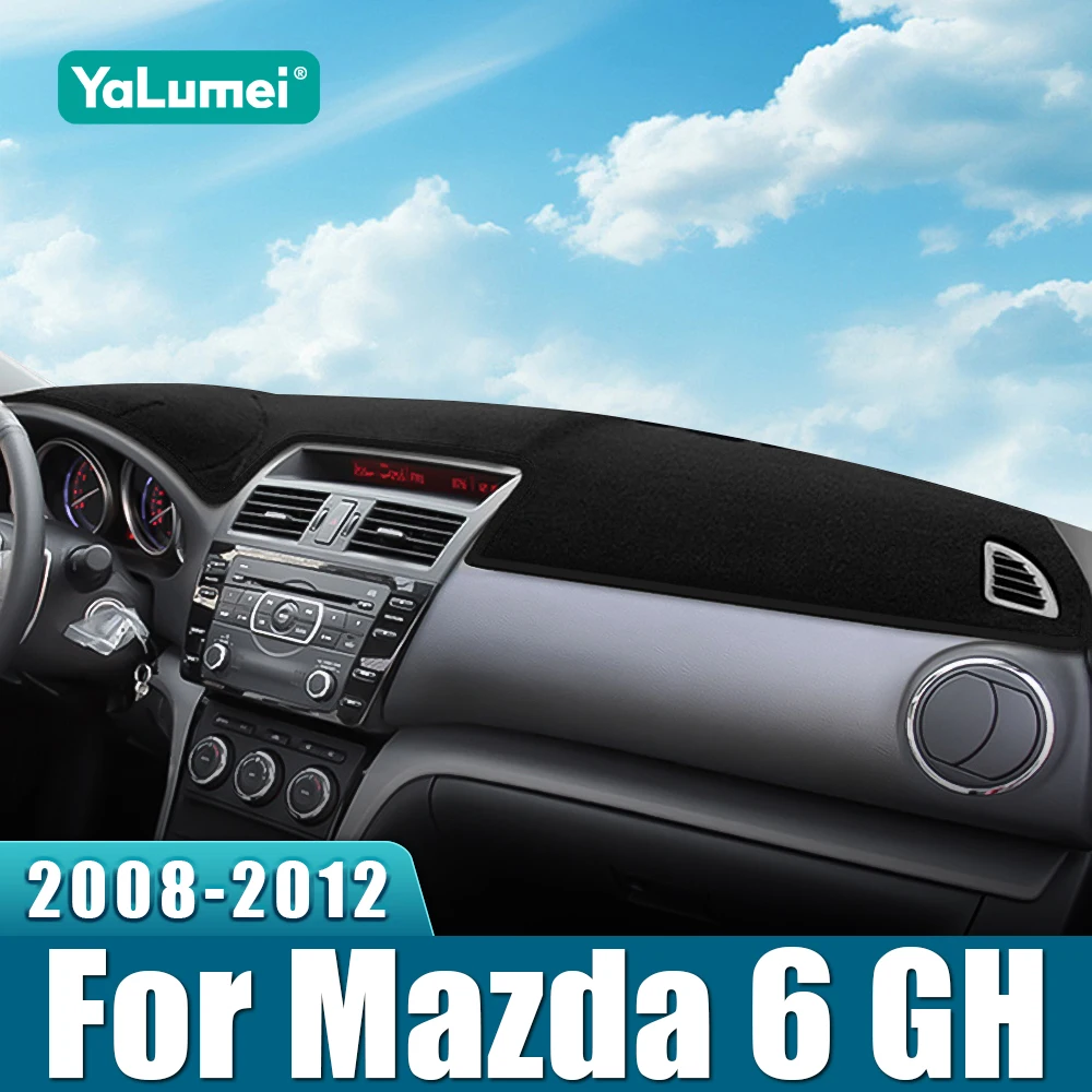 Für Mazda 6 GH Atenza 2008 2009 2010 2011 2012 Auto Armaturenbrett Abdeckung Dashmat Sonnenschutz Anti-UV Rutschfeste Matte Innenraum Zubehör