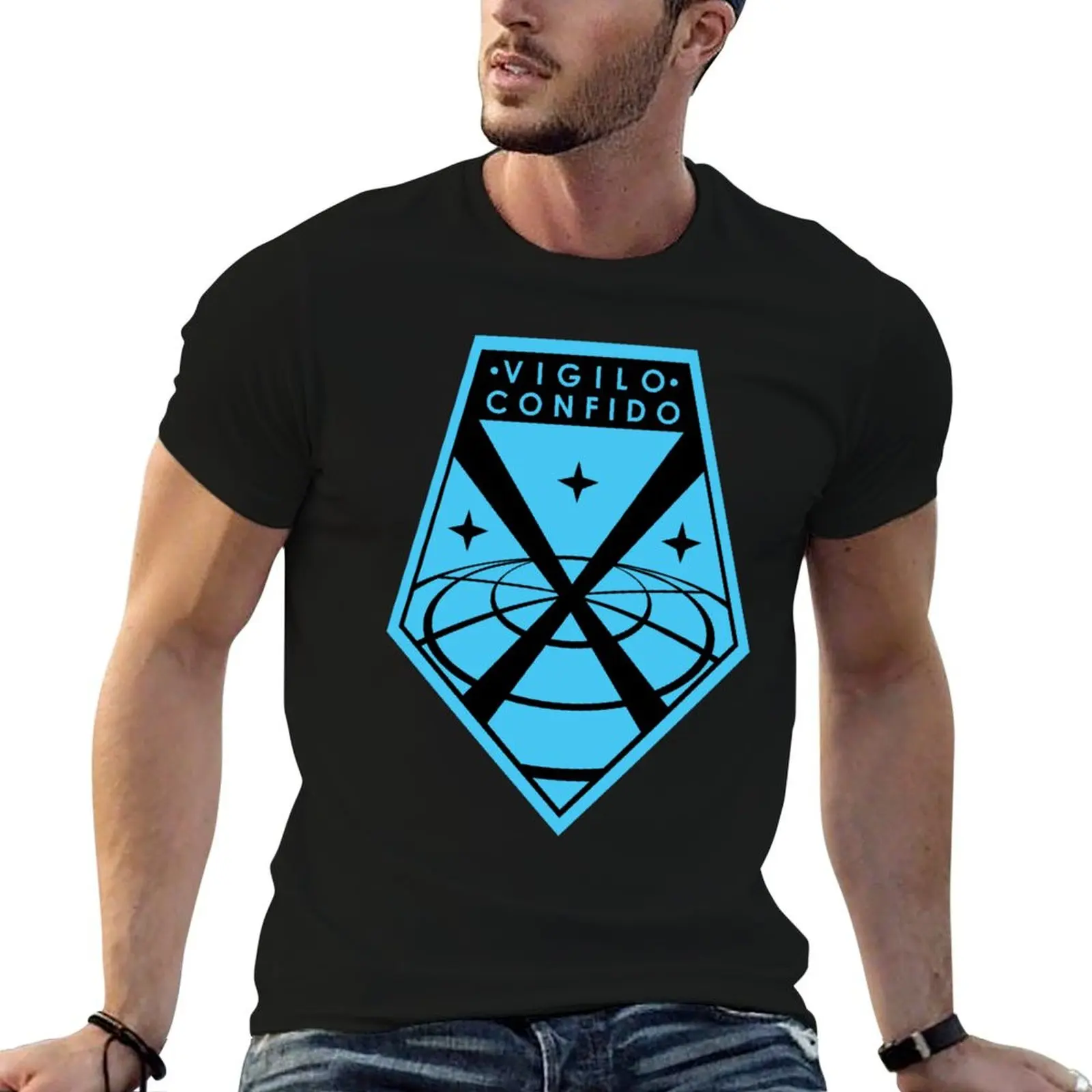 Vigilo Confido XCOM Logo T-Shirt Durable Work Wear T-Shirt