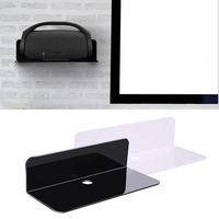 1/2/3Pcs Acrylic Storage Rack Wall Mounted Floating Shelves Album Record Display Holder Stand For Photo Router Home Organizer