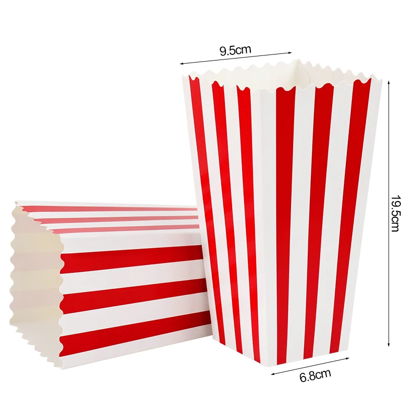 20/50 stücke Popcorn Box Eimer Pommes Frites Tasse Film Nacht Kinder Geburtstag Party Favors Snack Container Tasche Hochzeit Weihnachten liefert – Detail 15