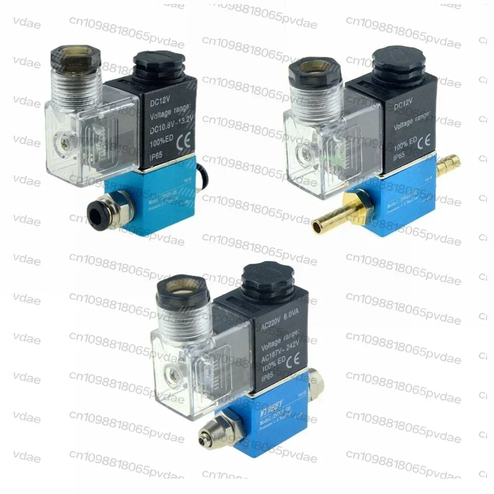 Tool Parts Pneumatic Solenoid Valve 2 Position 1/4 Port 2 Way Normally Closed 2V025-08 Air Compressor Magnetic Control Valve