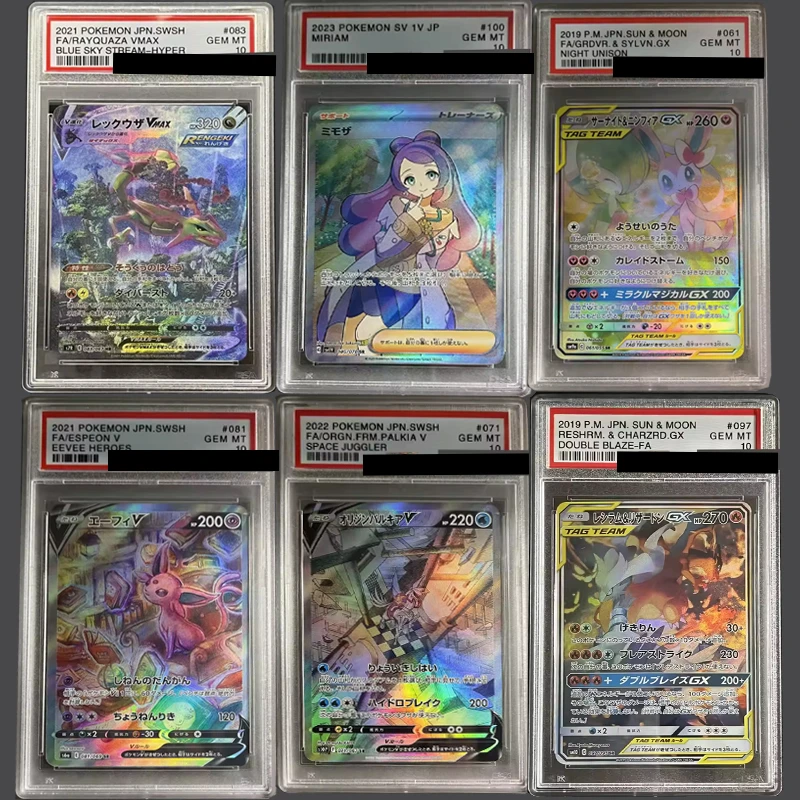

PTCG Mimosa SR, Crackdown Seat Large Hand Painting, Shanaido&Fairy Eevee, Laixilam&Fire Dragon Rating 10 Points Rating Card