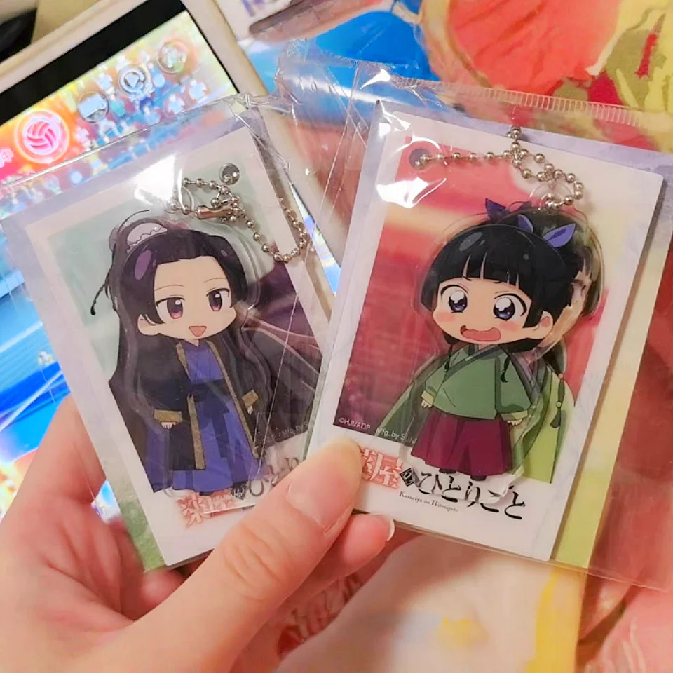 يوميات الصيدلية Maomao Q نسخة أنيمي الشكل حقيبة الظهر قلادة الاكريليك ملحق جديد في المخزون هدية محيطة مثالية