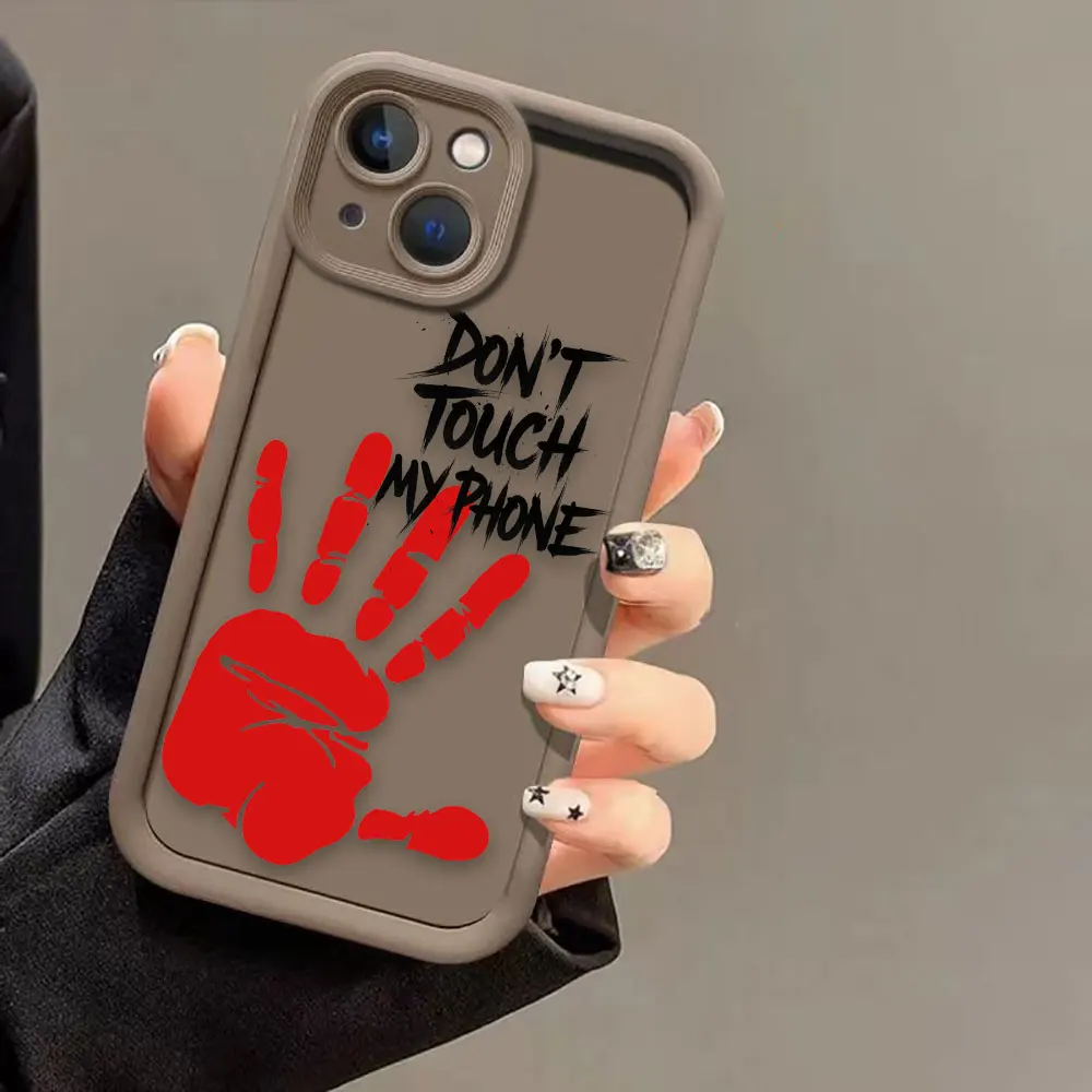 Don't Touch My Phone Phone Case For Infinix SMART SPARK 9 10 20C 30C 40C CAMON 20 30 40 POP 8 POVA 6 7 ITEL A80 A90 Shell Case