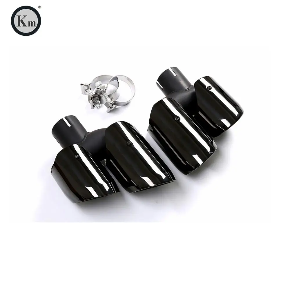 

KM for Macan S Style 95B 2014-2017 Exhaust Tip Exhaust Pipes Muffler Tips Tail Pipe Black Titanium
