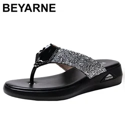 Women Slippers Thick Bottom Sponge Cake Flip Flops Seaside Vacation Outerwear Eva Beach Clip Women's Summer Platform Slippers