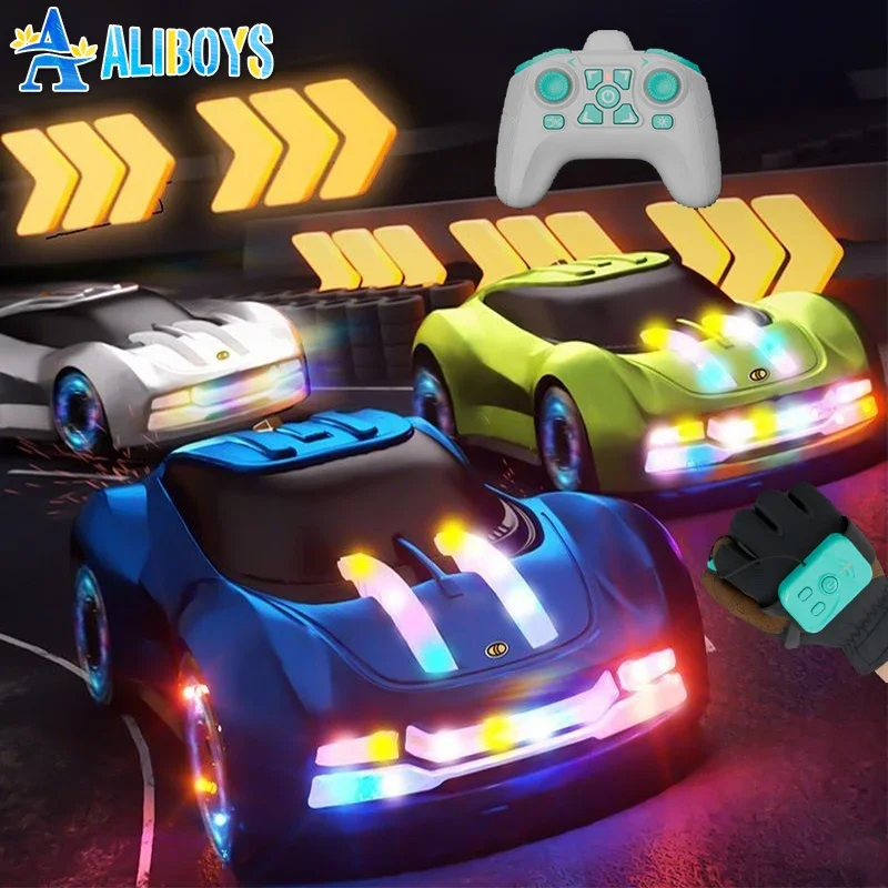 

RC Stunt Car 2.4G Remote Control Drift Car Double Spray Rotation All-terrin Racing Vehicle Model Light Music Car Kid Xmas Gifts