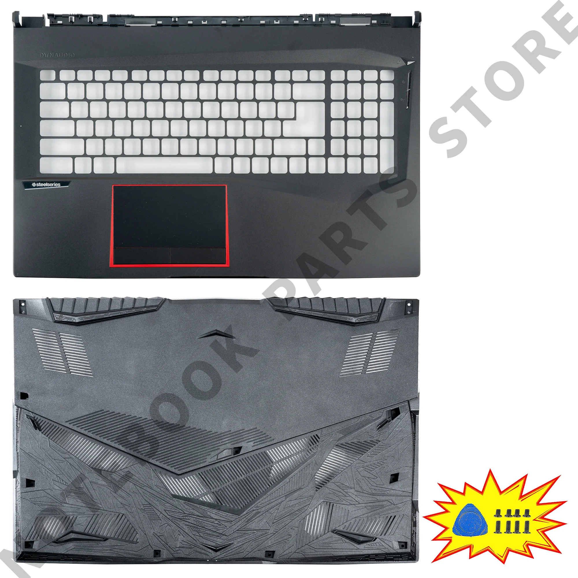 

Нижняя часть корпуса Palmrst для Raider GE75 GE75MVR 8RE 8RF MS-17E1 MS-17E2 MS-17E9, верхняя крышка, детали для ноутбука, ремонт 17 дюймов