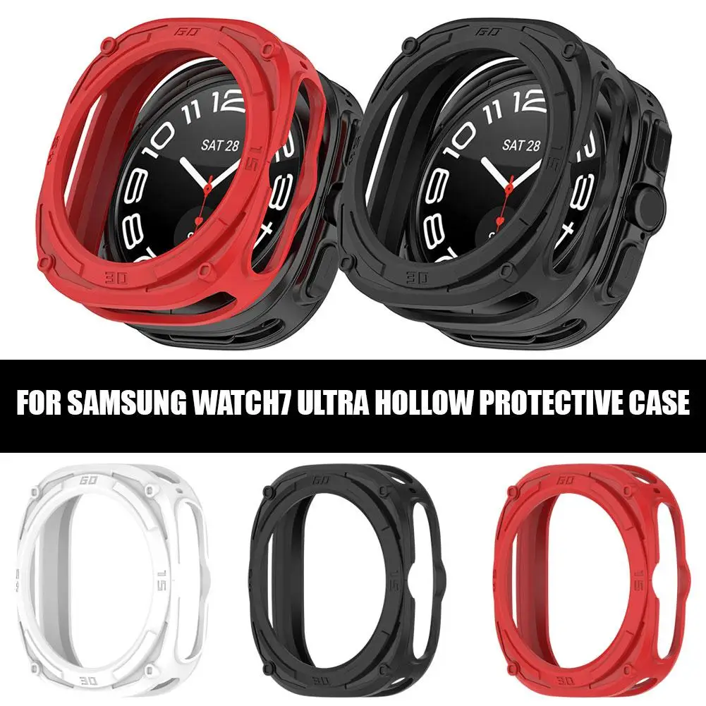 Voor Samsung Ultra Pantser Beschermhoes Watch7 Ultra Ergonomisch Beschermende Pantser Accessoires Case 47Mm Ontworpen Hol O6n1