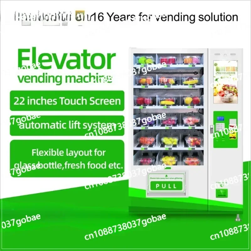 Twist Egg Vending Machine Cut Fruit Vending Machine Singapore Touch Screen Operation Mini Mart Vending Machine with Big Glas